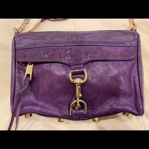 Rebecca Minkoff purple patent leather Mini MAC